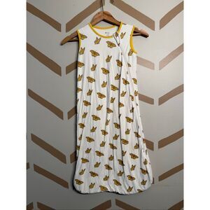 Kyte Baby White Yellow Monarch Butterfly Two-way Zip Sleepsack Size 6-18 Months